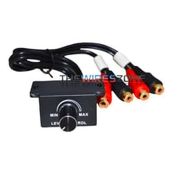 The Wires Zone BLC-3 Universal Wired Bass Remote Level Control Knob for Car Amplifiers Amp Sub