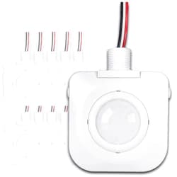 EverElectrix 10-Pack Ceiling Occupancy Motion Sensor, Passive Infrared Technology, High Bay Fixture Mount 360 Degree, Hard-Wired, 120-277 VAC, Commercial/Industrial Grade