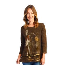 Jess & Jane Floral Print Layered Tunic Top