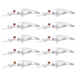 FREE FISHER 25pcs Fishing Crankbait Blanks,Unpainted Fishing Lures Blank Minnow Crankbaits Hard Lure Bait Bodies DIY Unpainted Baits 9.3cm 6.8g