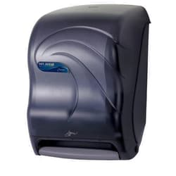 San Jamar Oceans Paper Towel Dispenser Touchless Electronic Dispenser with Smart System with Iq Sensor for Bathroom, Kitchens and Restaurants, Plastic, Black Pearl