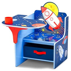 Delta Children Space Adventures Chair Desk with Storage Bin - Ideal for Arts & Crafts, Snack Time, Homeschooling, Homework & More - Greenguard Gold Certified, Blue