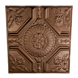 Great Lakes Tin Rochester Penny Vein Nail-Up Ceiling Tiles - Package of Five 2ft x 2ft Panels - Choose from 11 Styles - Perfect for DIY and Home Renovation Projects - Easy to Install