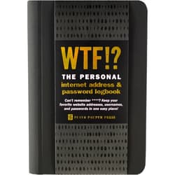 By Peter Pauper Press (Author) WTF? The Personal Internet Address & Password Organizer (with removable cover band!)