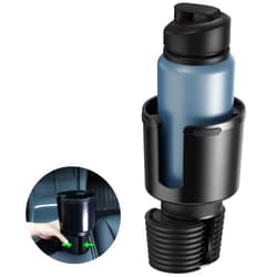 SAGRUILA Car Cup Holder Expander, Cup Holder Expander for Car with Stretchable Rubber Base, Large Cup Holder Adapter Compatible with Yeti, Hydro Flask, Nalgene, Stanley, Owala, Bottles in 2.8”-4.13”, 1 Pack
