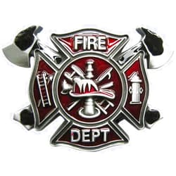 Ivory Falcon Fire Department Fireman Firefighter Belt Buckle