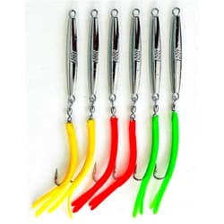 Generic Diamond Jig Man 6- A-007 Ava Diamond Jigs 1 oz.with Split Tube Tail Hooks