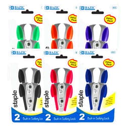 BAZIC PRODUCTS BAZIC Claw Style Staples Remover Safety Lock 2 Count, Colors May Vary (1 Pack)