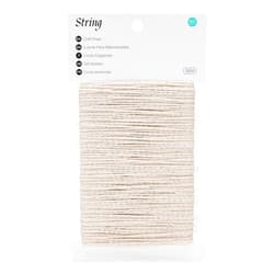 KINGLAKE Cotton Twine String 2mm Natural White Butchers Twine for Cooking Food Safe 164 Feet Bakers String for Cooking Meat, Baking, Crafts, Gift Wrapping, Home Decor