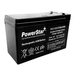 PowerStar 12V 7AH Replacement Battery Pack for UPS Compatible with APC BT1500 - Compatible with APC RBC33 Cartridge #33 - Leakproof