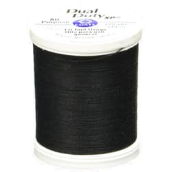 Coats Thread & Zippers Dual Duty XP General Purpose Thread, 125-Yard, Black