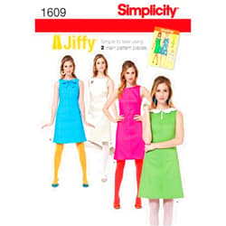 Simplicity Vintage Simplicity 1609 Women's Vintage Dress Sewing Patterns, Sizes 14-22