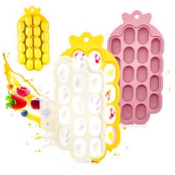 O'doe O’doe Baby Food Freezer Trays | BPA-Free, Food-Grade Silicone Freezer Molds with 2 Trays(18 Holes) | Silicone Freezer Trays with Lid and Baby Food Freezer Tray for Baby Food Storage Containers Freezer