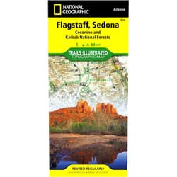 By National Geographic Maps (Author) Flagstaff, Sedona Map [Coconino and Kaibab National Forests] (National Geographic Trails Illustrated Map, 856)