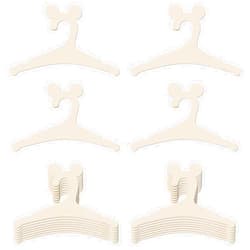 Hongma 20 Packs Wooden Baby Hangers for Baby Clothes, Cute Mouse Ears Wood Newborn Baby Girl Boy Hangers for Nursery 9 Inch Kids Toddlers Children Infant Hangers for Baby Shower Crate Closet Clothing Storage