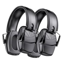 Link Dream 2Pack Shooting Ear Protection, NRR 35dB Ear Protection Hearing Protection Noise Cancelling Ear Muffs with Adjustable Headband for Gun Range Hunting