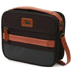Arctic Zone Canvas Expandable Horizontal Lunch Box with Removable Shoulder Strap - Black