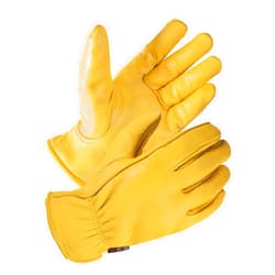 SKYDEER Full Grain Deerskin Leather Gloves for Men and Women, Extra Soft and Hands Protection, 3D Ergonomic Design
