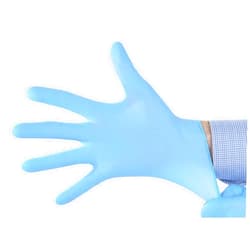 Daxwell Nitrile Gloves, Powder Free, Large, Blue, F10001530 (Case of 1,000, 10 Boxes of 100)