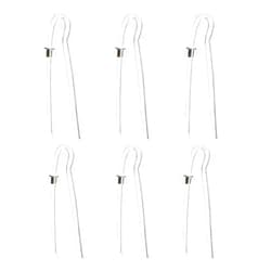 SOUNDLINK (6 Per Pack) Size #13 Preformed BTE Hearing Aid Earmold Clearing Tubing (3.2x2mm with Metal Tube Lock)