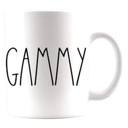 Generic Gammy Rae Dunn Style Coffee Cup - Gammy Mug - Rae Dunn Inspired - Mother Day Coffee Mug - Family Coffee Mug For Birthday Mug - Best Gammy Ever Coffee Cup 11oz White MUG-SUYFVIWX7K-11oz