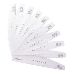 Makartt Nail File, 100/180 Grit Nail Files for Natural Nails, 10 Pcs Zebra Emery Boards for Nails Doubled Sides Washable Nail Files and Buffers Nail Care Manicure Kit Salon Home Use