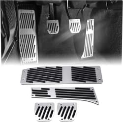 Acouto e46 pedals, Car Foot Pedals for 1 3 5 7 X1 Series E30 E32 E34 E36 E38 E39 E46 E87 E90 E91 E92 4pcs Car Manual Clutch Brake Foot Rest Pedal Pads