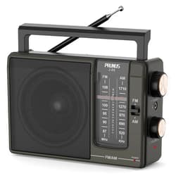 PRUNUS J-03 AM FM Radio Portable Plug in Wall or AA Battery Operated for Home/Outdoor, Large Speaker Excellent Sound, Excellent Reception 19.5 ant, Large Tuning Knobs for Easy to Use,Gifts for Seniors