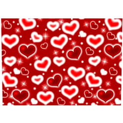 CYLYH 10x8FT Red Heart Early 2000s Backdrop Love Heart 90s Old School Photography Background Women Men Happy Birthday Party Decoration D870