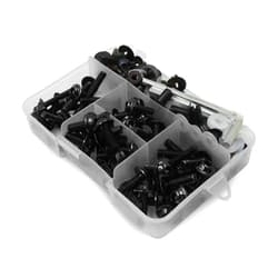 BAIONE Worldmotop Fairing Bolt Kit Screws Fasteners Universal Compatible with Yamaha Honda Kawasaki Suzuki BMW,Fairing Bolt Kits Metric Bolts and Nuts Kit(Black)