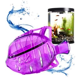 Clarence the Clarifier Fish Aquarium Water Clarifier | Clear Cloudy Fish Tank Water Treatment, Safe for Freshwater & Saltwater Fish and Plants - Purple, 3 Pack