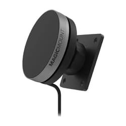 Scosche MEQMRAMPS MagicMount Qi2 15W Wireless Car Charger Mount w/AMPS Mounting Plate Compatible ProClip Vehicle Specific Mount Bases, Magnetic Phone Holder for MagSafe iPhone 12 & Later