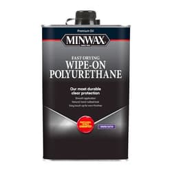 Minwax qt Minwax 60910 Clear Wipe-On Poly Oil-Based Polyurethane Finish, Warm Satin