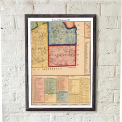MG Global Historical Poster of Old Blackstone 1857 Massachusetts Worcester County | 11x17 12x18 16x24 24x36 Unframed Print Wall Art Gift | Vintage Antique Decor