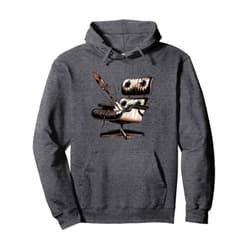 BizzyflyUSA Mid Century Modern Vintage Eames MCM Shopper Hunter Retro Pullover Hoodie