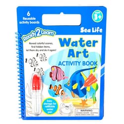 READY 2 LEARN Water Art Activity Book - Sea Life - 6 Activities - Mess-Free Coloring Book - Learn Fun Ocean Facts - Reveal Vibrant, Underwater Designs