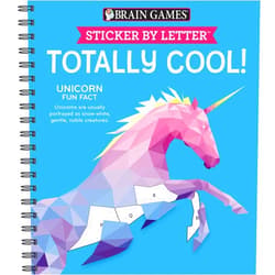 Publications International Ltd.,New Seasons,Brain Games Brain Games - Sticker by Letter: Totally Cool! (Sticker Puzzles - Kids Activity Book)