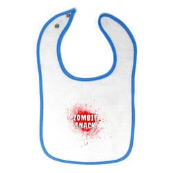 Cute Rascals Toddler & Baby Bibs Burp Cloths Others Zombie Snack Funny Humor Gag Style E Cotton Baby Items for Baby Girl & Boy White Blue Design Only