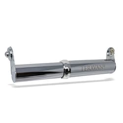 Teravan Stainless Steel Standard Extender - Modern Look Metal Toilet Paper Holder Spring-Loaded Replacement Spindle for Bigger Rolls Fits Standard Fixtures