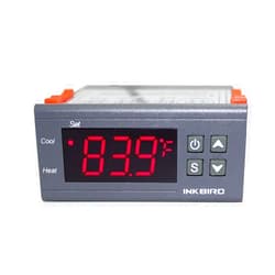 Inkbird Temp Control Thermostat ITC1000 Dual Stage Digital Temperature Switch Controller ℃ ℉ Display Heating Cooling Relay NTC Sensor 3D Printer Freezer Fridge Hatching 110 Volt