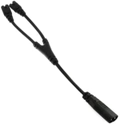 E-outstanding 1PC IEC320 C8 to 2X C7 Y Split AC Cable 30cm Figura IEC Male to 2 Female AC Power Cord