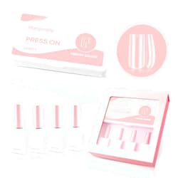 Hanyinails Press On Nails BUNDLES Extension Nail Set with dehydrator primer extend tip glue gel, top coat, Medium Square 600Pcs Clear False Nail gel Tips Kit Premium Press On Nails for Mani Lover