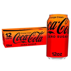 Coca-Cola Coke Orange Cream 12oz 12pk Zero Sugar