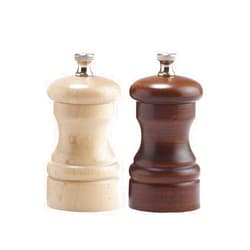 Chef Specialties Capstan Pepper Salt Mill Set, Walnut & Natural