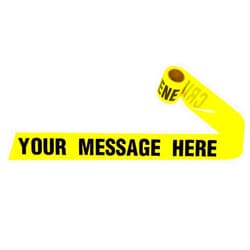 Crime Scene Custom Barricade Tape - 200 Ft - Thick 3.5 Mil -