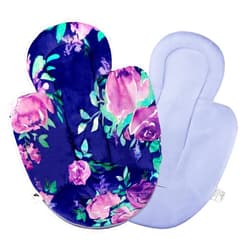 TANOFAR Infant Insert, Newborn Head & Body Support Insert Cushion for Newborn to Toddler, Compatible with 4Moms MamaRoo and RockaRoo Swing, Reversible Design, Soft Breathable, Purple Flower