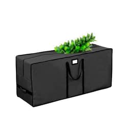 Westline Tree Storage Bag, Waterproof Christmas Tree Storage, Fits Up to 7.5 ft Tall Artificial Disassembled Trees,Extra Large Heavy Duty Storage Container with Handles (Black, 47