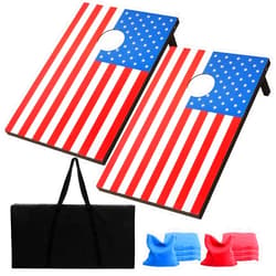 Sco&Leo Brothers Solid Wood Premium Sandbag Set, Size 482.44.5 Inches Including a Set of 8 Local Corn Hole Bags, Suitable for Children Adult College Festival and Bar
