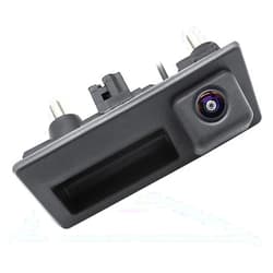 GreenYi Vehicle Backup Camera with Dynamic Intelligent Trajectory Moving Guide Line for Audi A4L A5 A3 Q3 Q5 RS6 for VW Passat Tiguan Jetta Sharan Touareg Lavida Skoda, Car Rear View Trunk Handle Camera