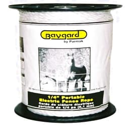 Baygard 795 1/4X656' ELEC ROPEWHITE Poly Electric Rope, White